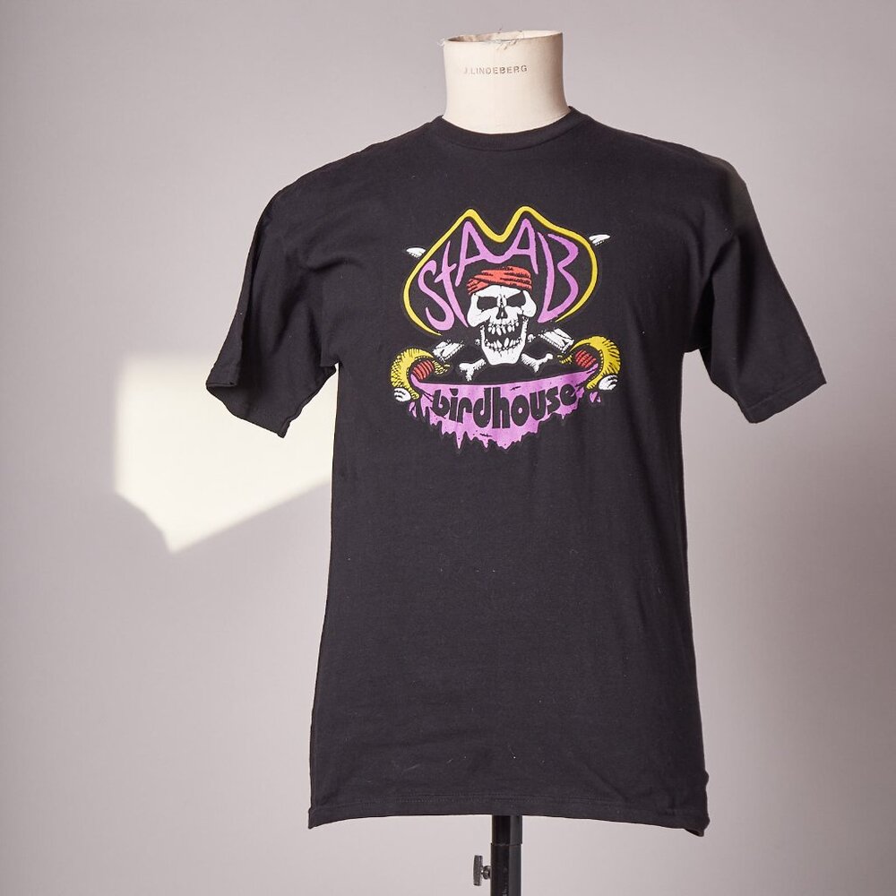 Y2K Staab Birdhouse Black Pirate Tee Shirt